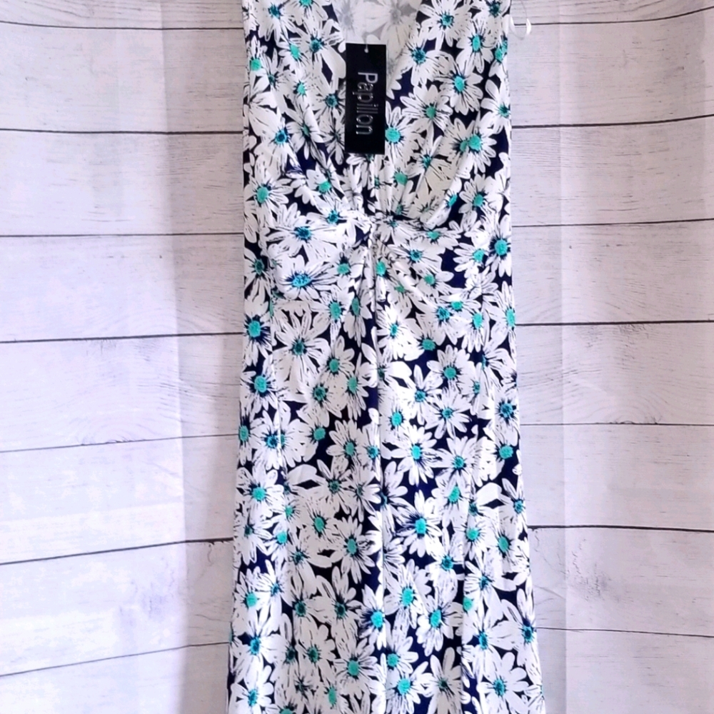 NWT Daisy Print Front Knot Dress - Picture 5 of 12